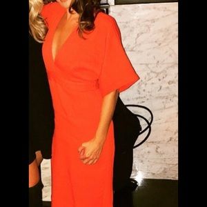 Red - low cut and open back - Top Shop